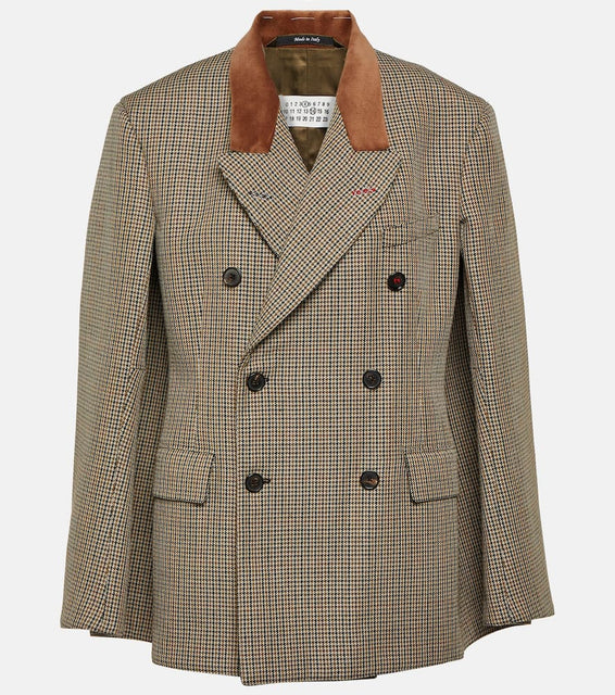 Maison Margiela Houndstooth wool blazer