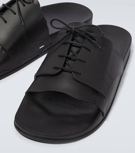 Maison Margiela Lace-up rubber slides