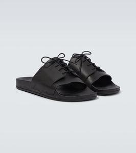 Maison Margiela Lace-up rubber slides