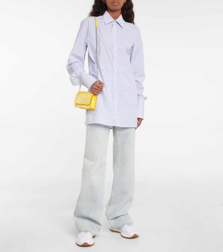 Maison Margiela Leather-trimmed sneakers