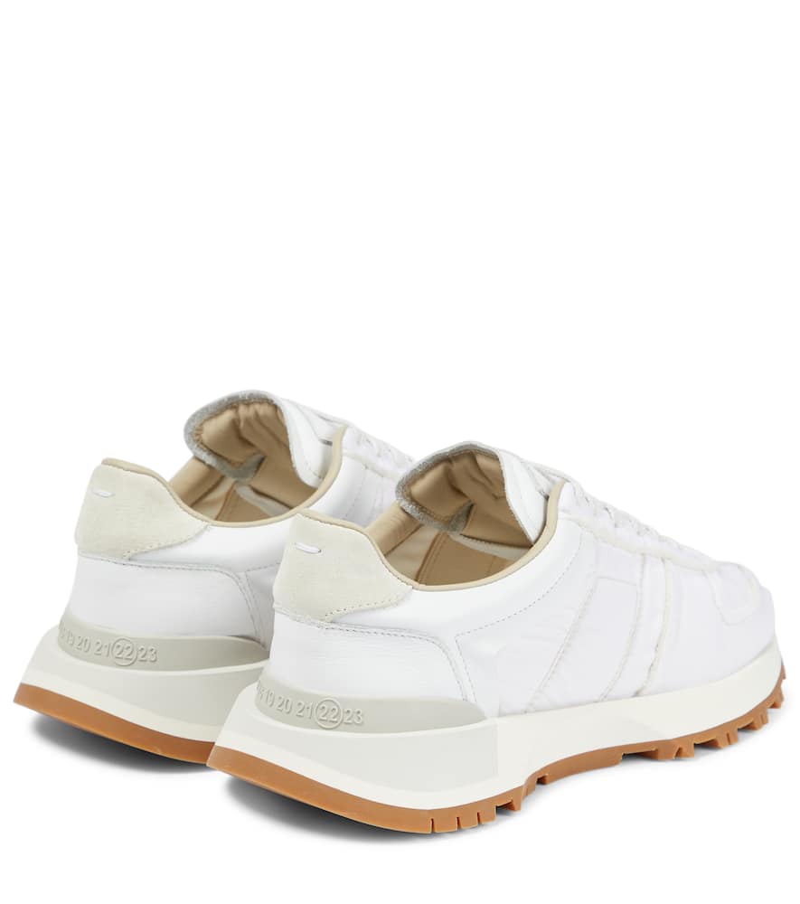 Maison Margiela Leather-trimmed sneakers