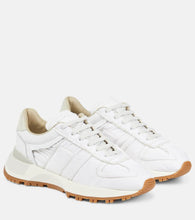 Maison Margiela Leather-trimmed sneakers
