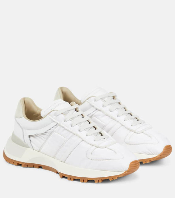 Maison Margiela Leather-trimmed sneakers