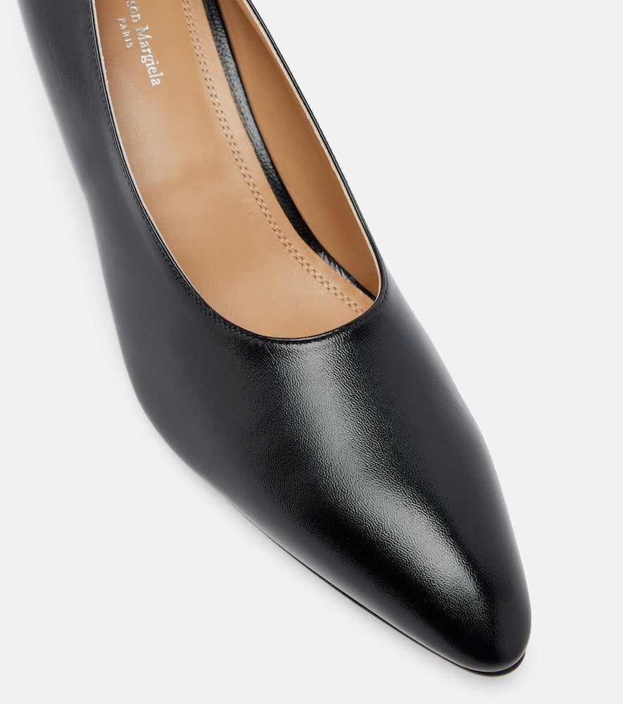 Maison Margiela Leather wedge pumps