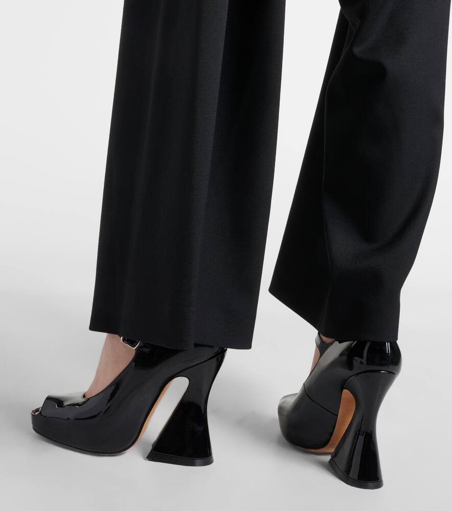 Maison Margiela Patent leather peep-toe Mary Jane pumps
