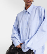 Maison Margiela Pinstripe cotton poplin shirt