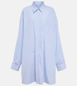 Maison Margiela Pinstripe cotton poplin shirt