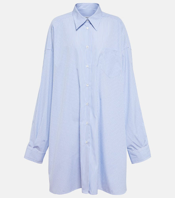 Maison Margiela Pinstripe cotton poplin shirt