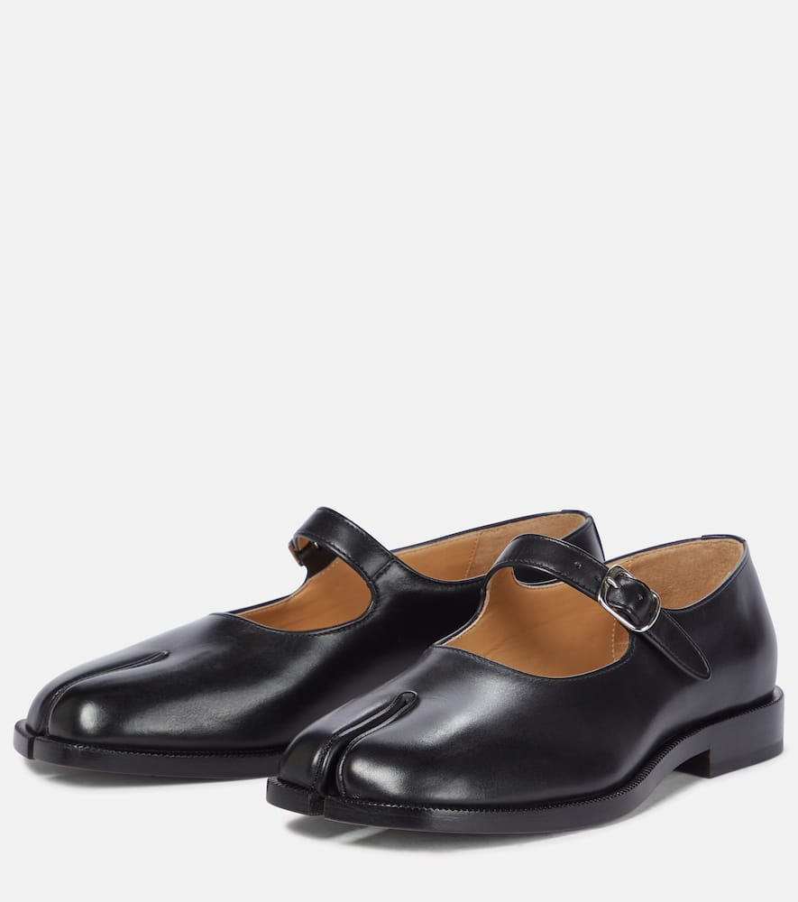 Maison Margiela Tabi Mary Jane leather flats