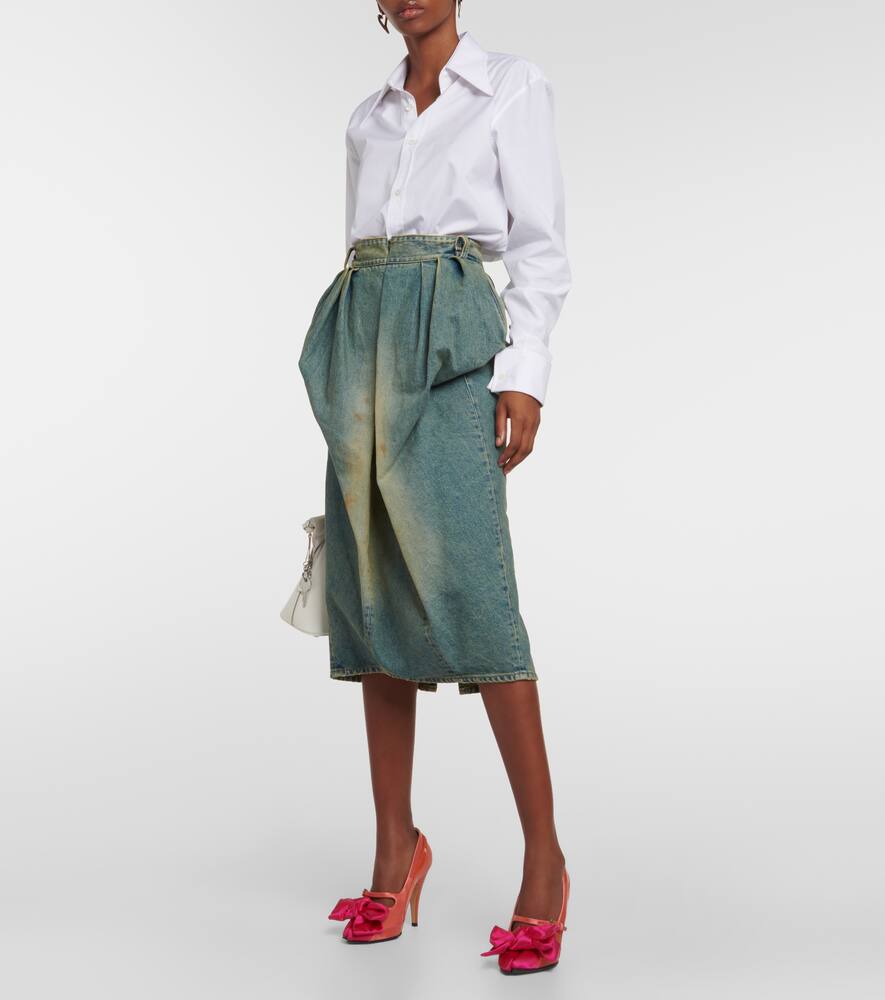 Maison Margiela Tabi Monster satin bow 110 pumps