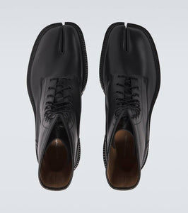 Maison Margiela Tabi leather combat boots