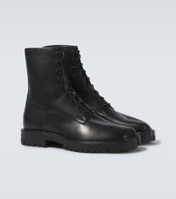 Maison Margiela Tabi leather combat boots