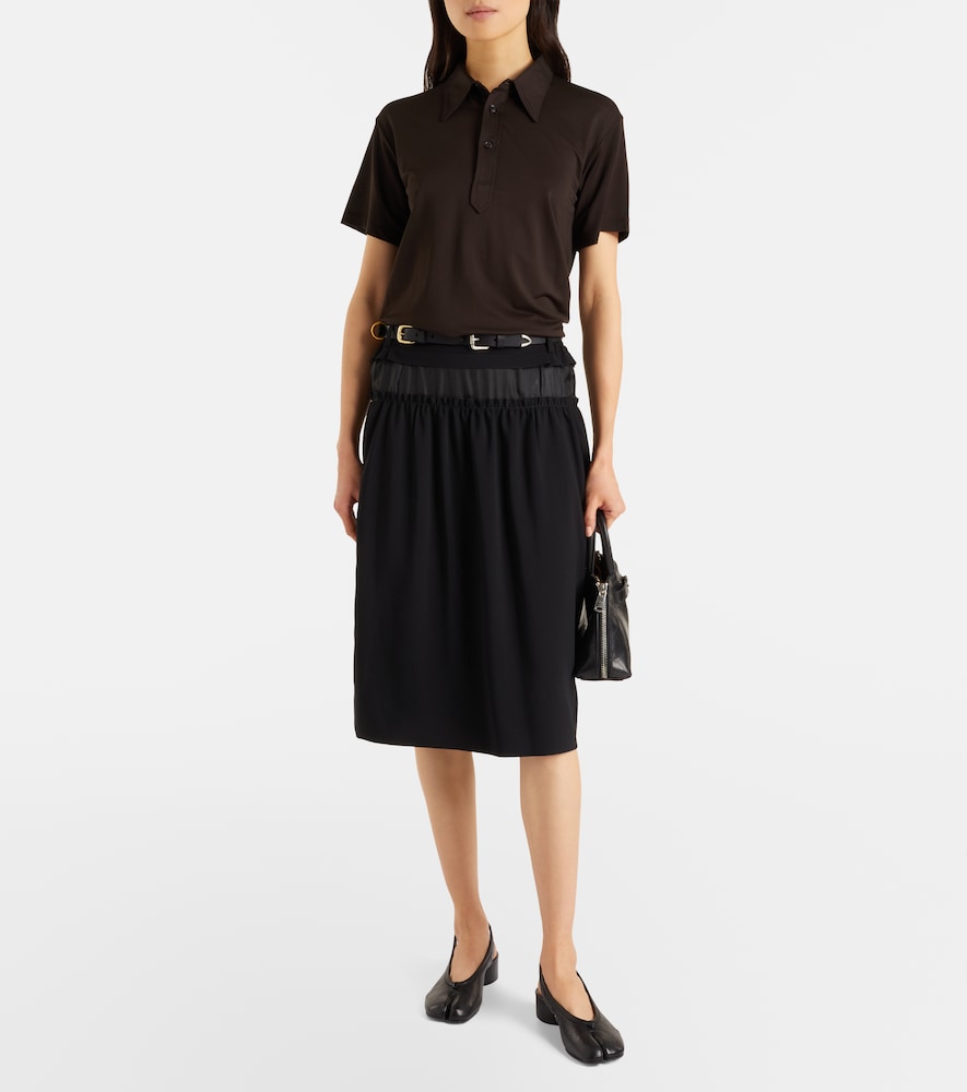 Maison Margiela Tabi leather slingback flats