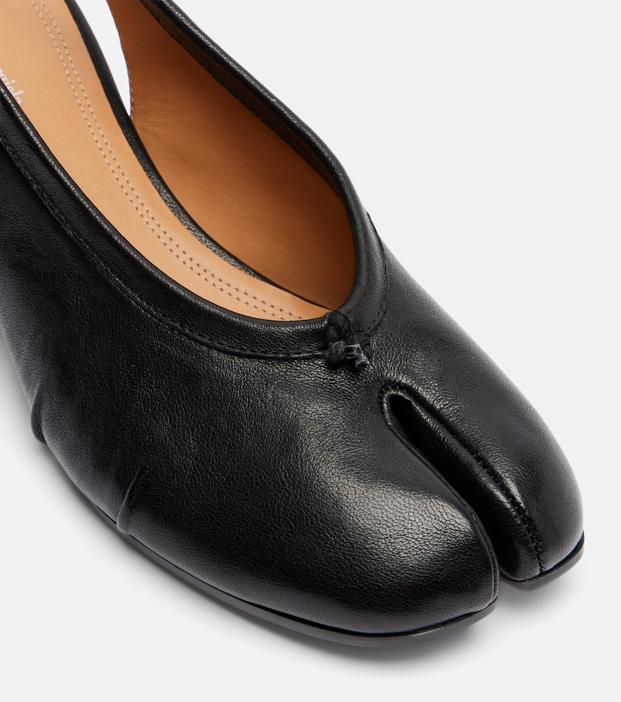 Maison Margiela Tabi leather slingback flats