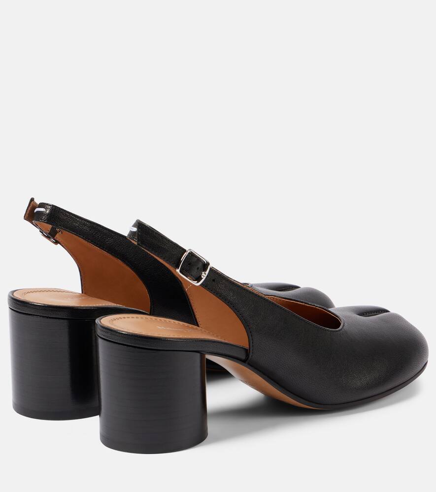 Maison Margiela Tabi leather slingback pumps
