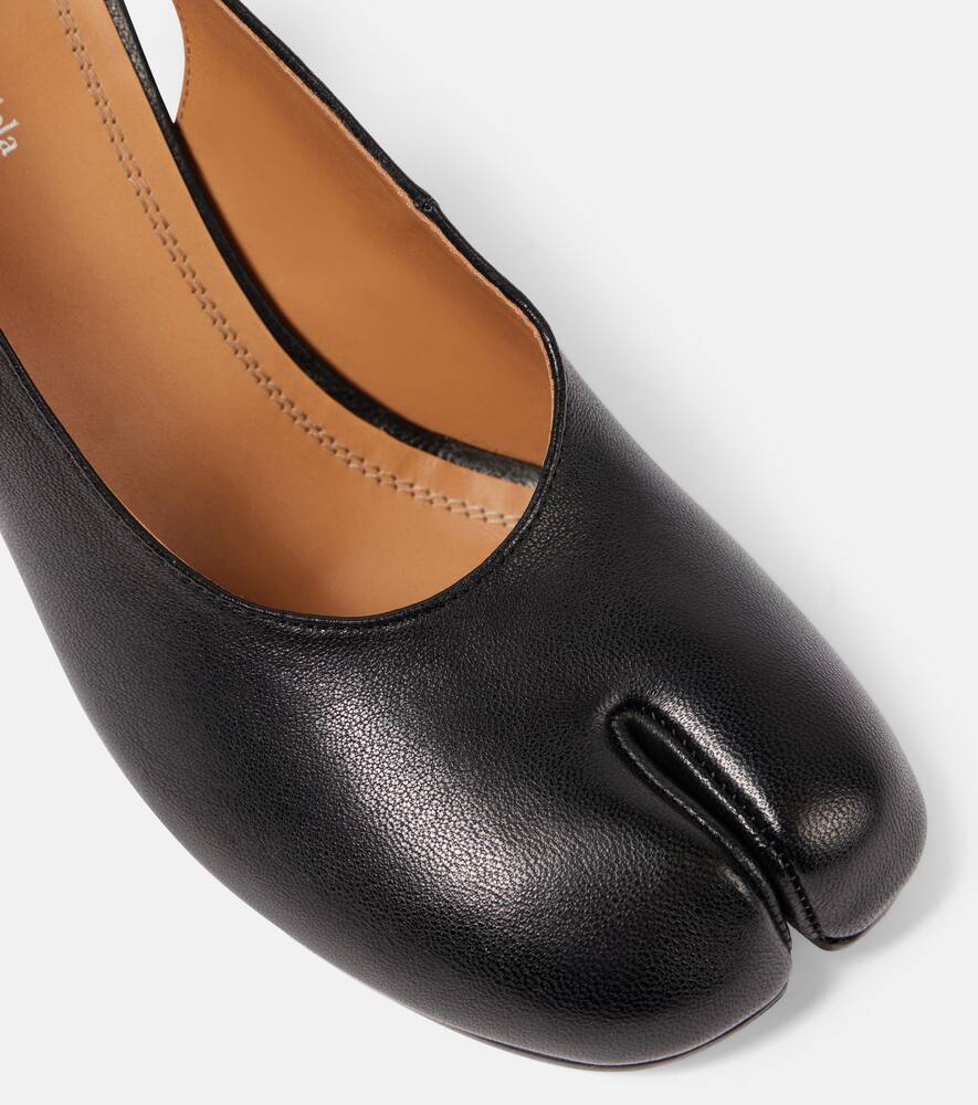 Maison Margiela Tabi leather slingback pumps