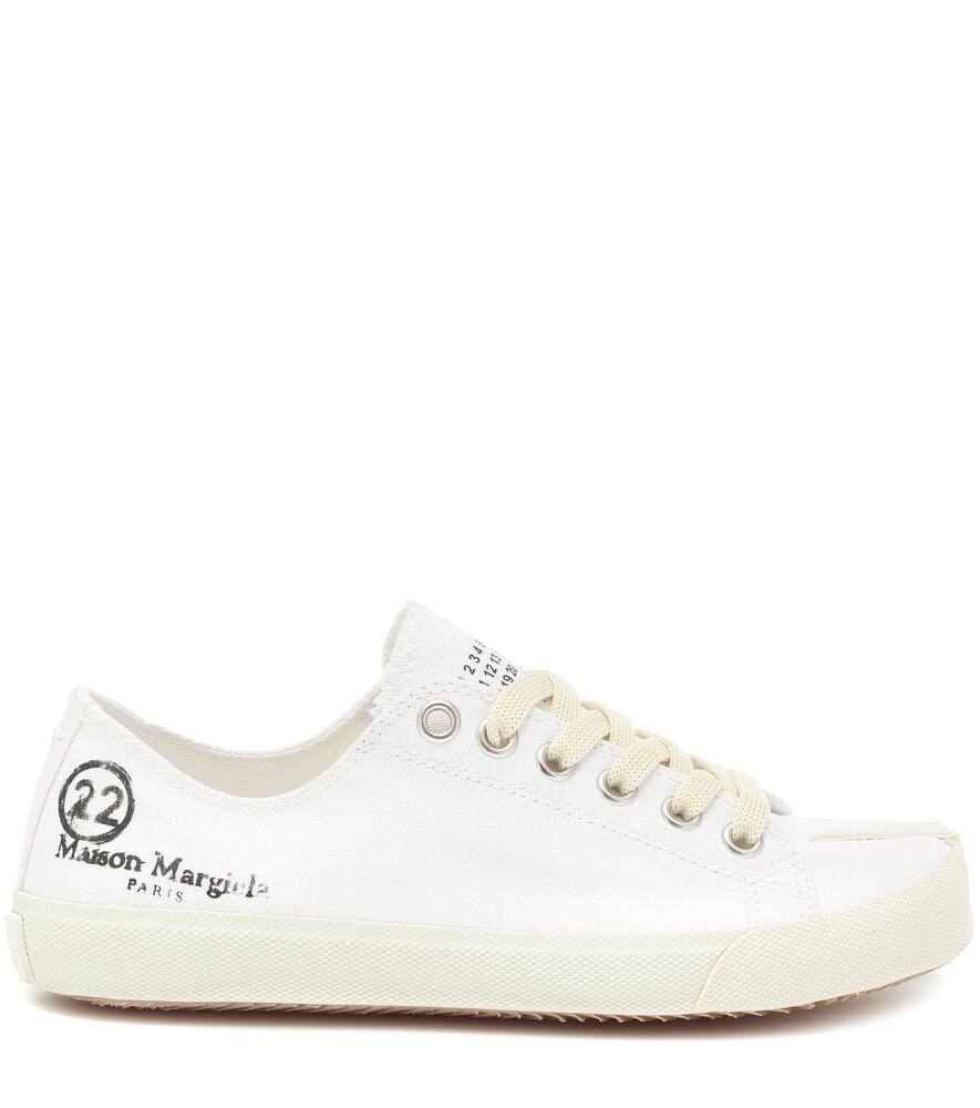 Maison Margiela Tabi logo canvas low-top sneakers