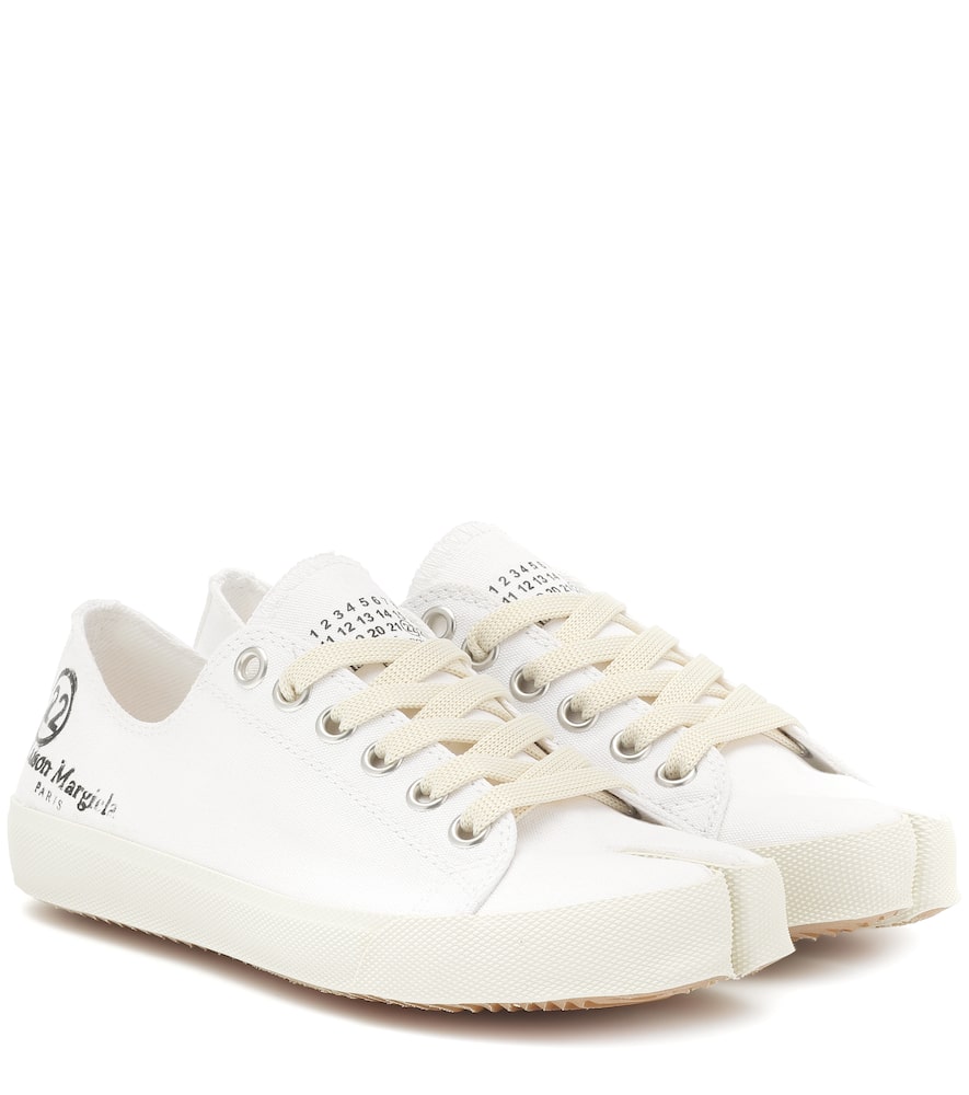Maison Margiela Tabi logo canvas low-top sneakers