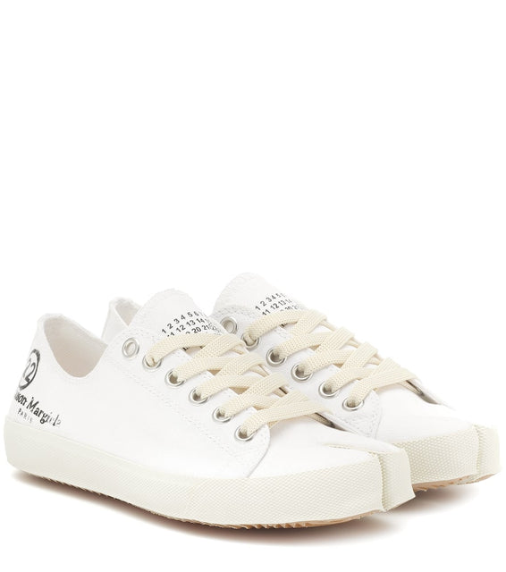 Maison Margiela Tabi logo canvas low-top sneakers