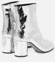 Maison Margiela Tabi metallic leather ankle boot