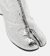 Maison Margiela Tabi metallic leather ankle boot