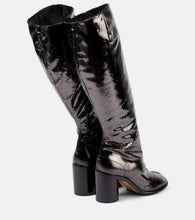 Maison Margiela Tabi patent leather knee-high boots