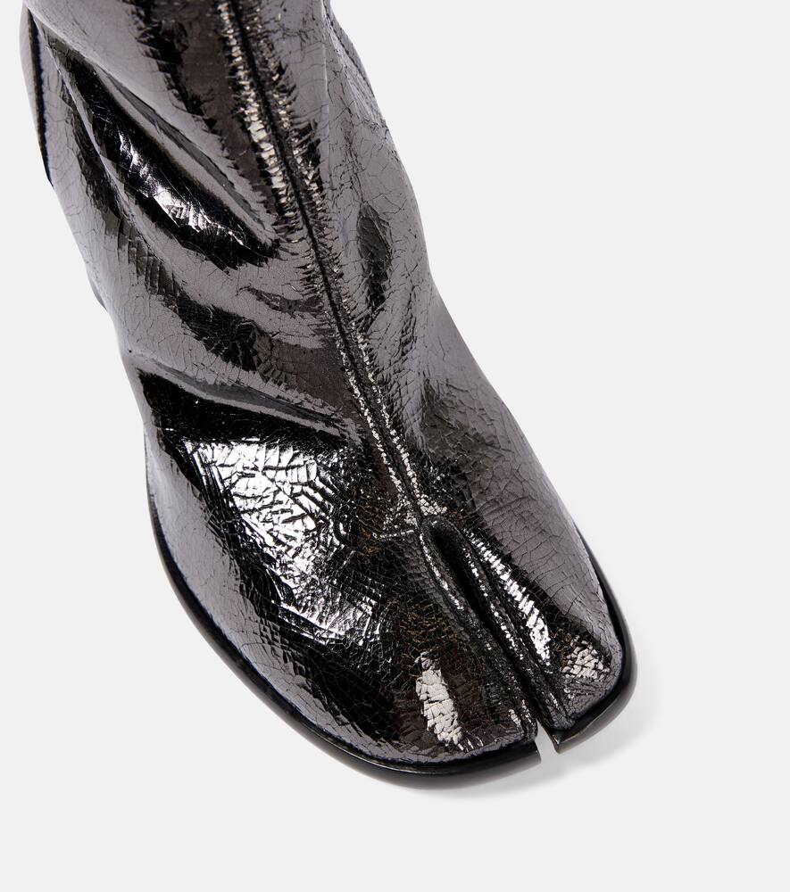 Maison Margiela Tabi patent leather knee-high boots