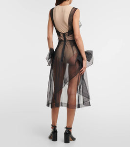 Maison Margiela Tulle midi dress