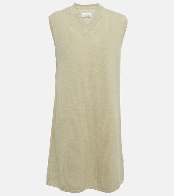 Maison Margiela Virgin wool sleeveless minidress