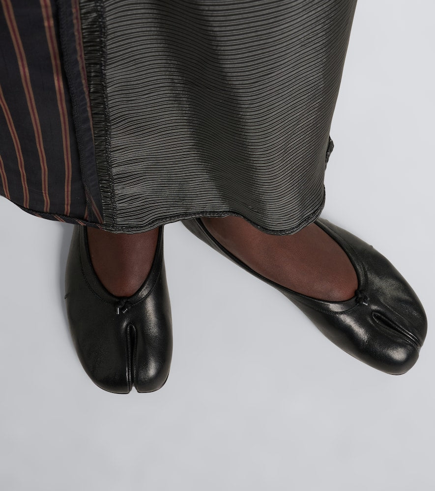 Maison Margiela Tabi leather ballet flats (Black) - Ballerina Flats