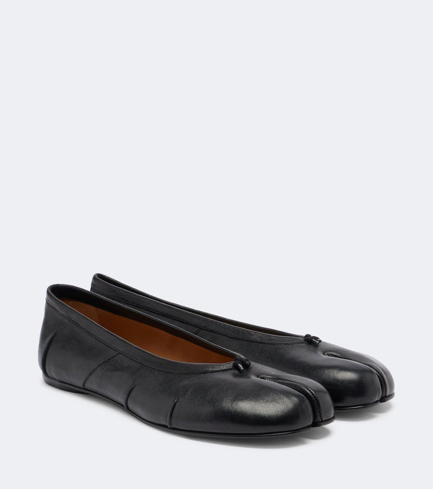 Maison Margiela Tabi leather ballet flats (Black) - Ballerina Flats
