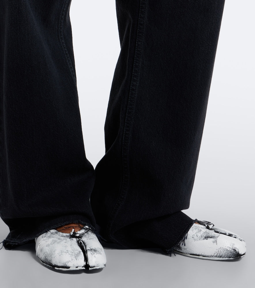 Maison Margiela Tabi leather ballet flats - White Ballerina Flats