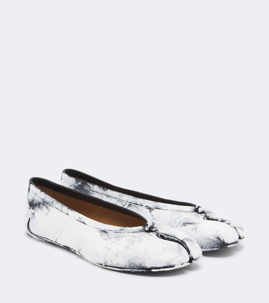 Maison Margiela Tabi leather ballet flats - White Ballerina Flats