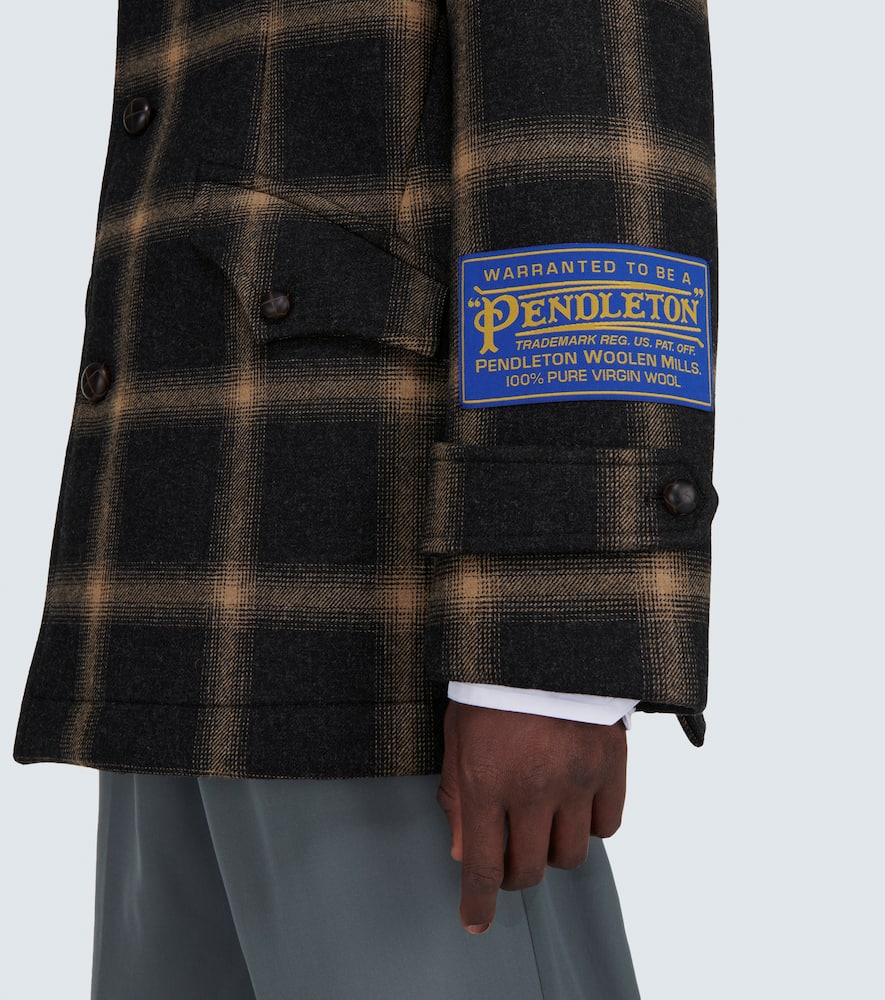 Maison Margiela x Pendleton checked wool coat