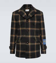 Maison Margiela x Pendleton checked wool coat