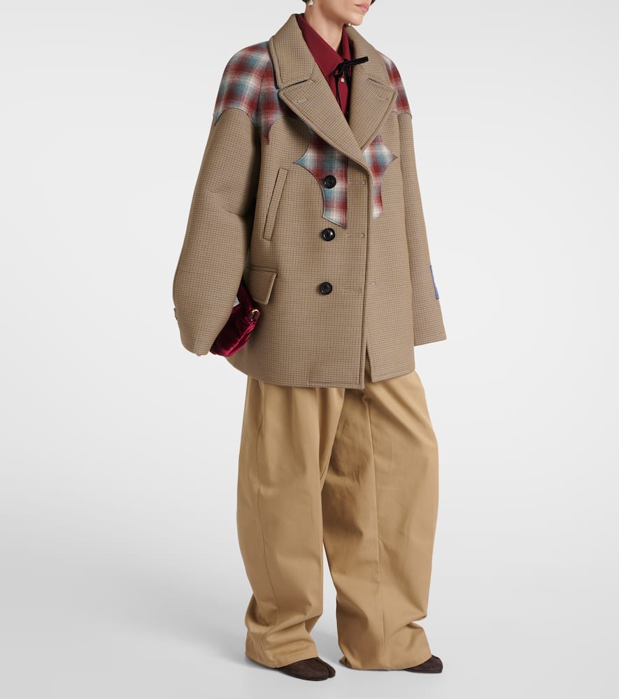 Maison Margiela x Pendleton cotton, mohair, and wool coat