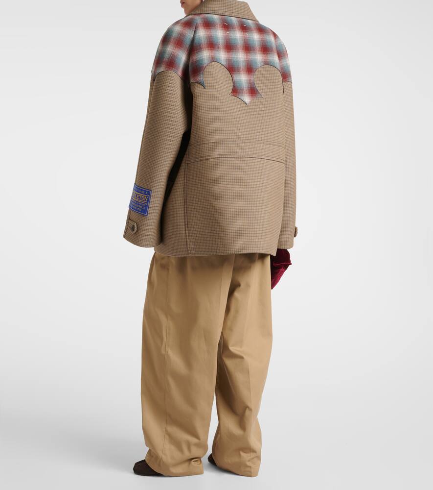 Maison Margiela x Pendleton cotton, mohair, and wool coat