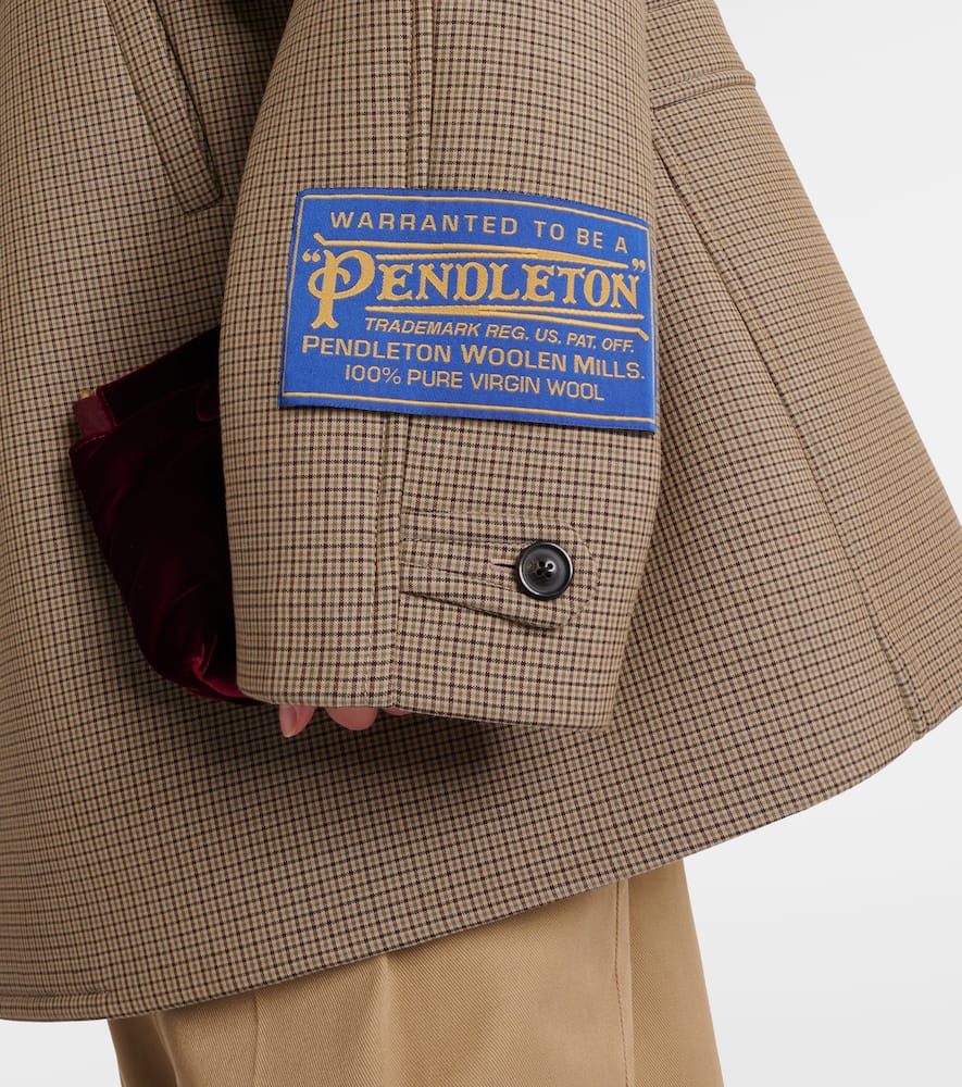 Maison Margiela x Pendleton cotton, mohair, and wool coat