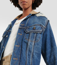 Maison Margiela x Pendleton distressed denim jacket