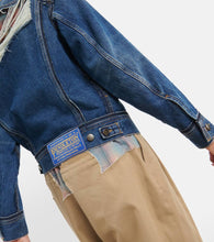 Maison Margiela x Pendleton distressed denim jacket