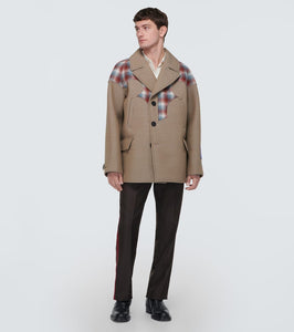 Maison Margiela x Pendleton oversized peacoat