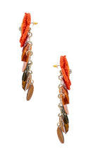 Maiyo Flower Earrings in Orange
