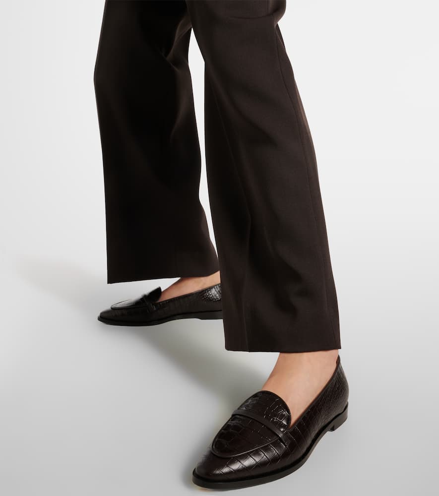 Malone Souliers Barry embossed leather loafers