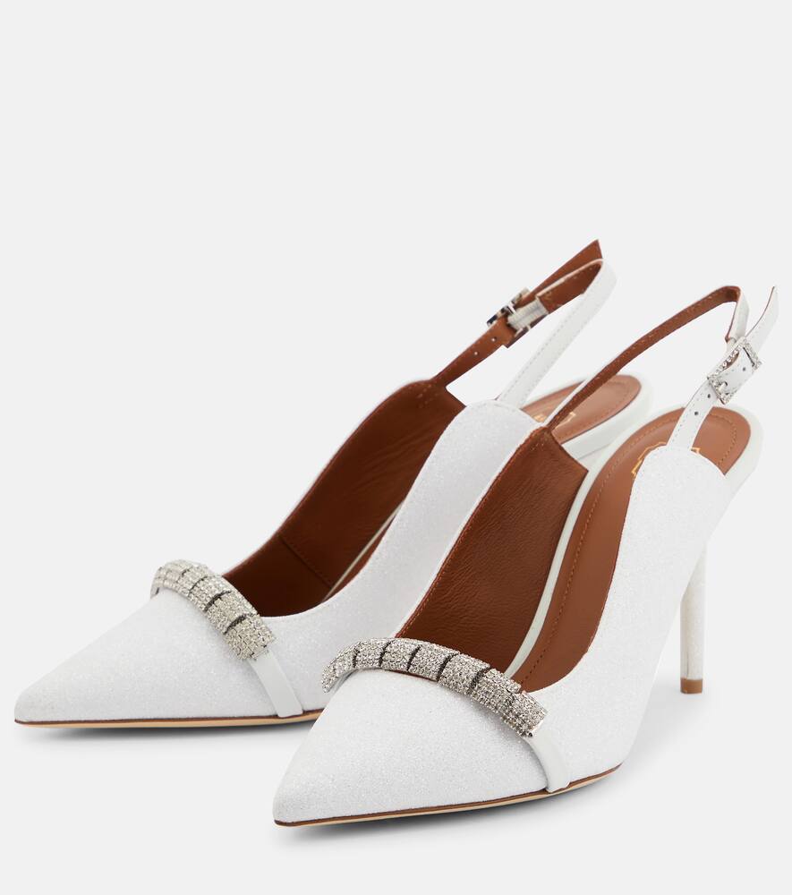 Malone Souliers Beau 85 glitter slingback pumps