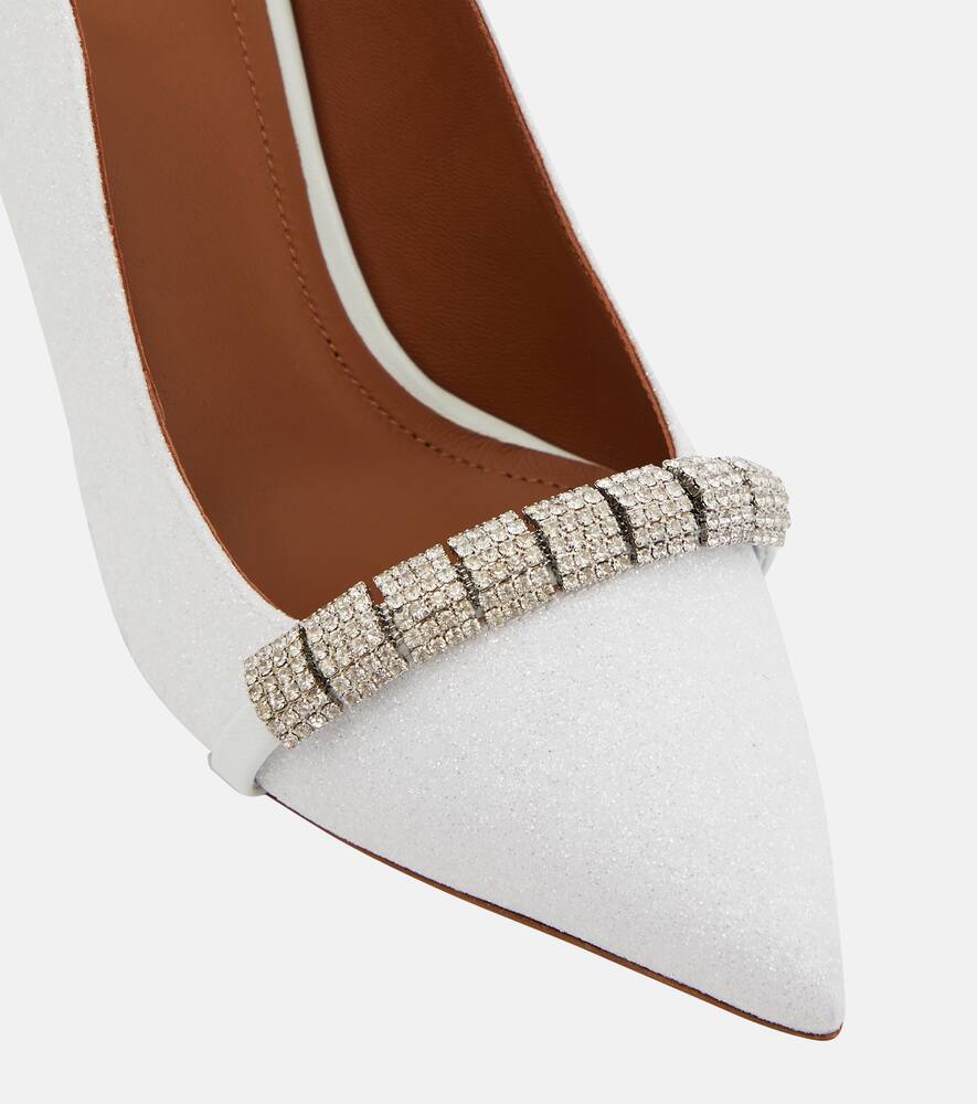 Malone Souliers Beau 85 glitter slingback pumps