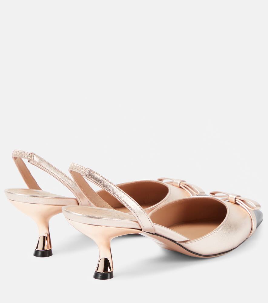 Malone Souliers Bernadette leather slingback pumps