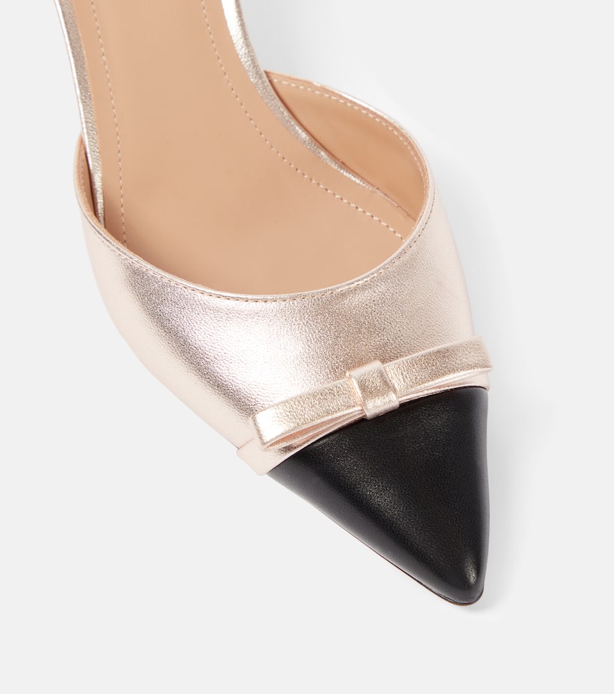 Malone Souliers Bernadette leather slingback pumps