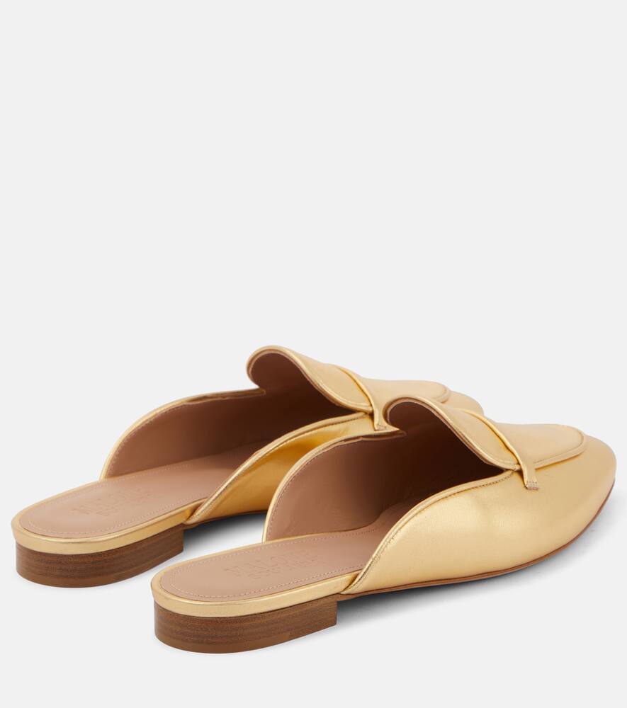 Malone Souliers Berto metallic leather mules