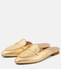 Malone Souliers Berto metallic leather mules