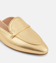 Malone Souliers Berto metallic leather mules